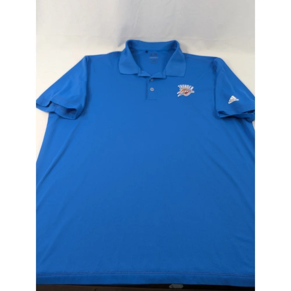 adidas Blue Oklahoma City Thunder Polo Shirt